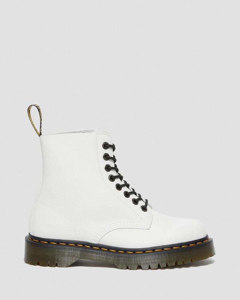 Dr Martens 1460 Pascal Bex Pisa Læder Snørestøvler Dame Hvide | DK 179HAP